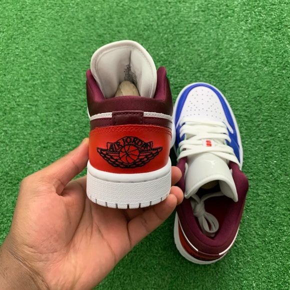 -Edm- 🍭*NEW* Air Jordan 1 Low “Multi-Colour” (W) - Picture 6 of 11